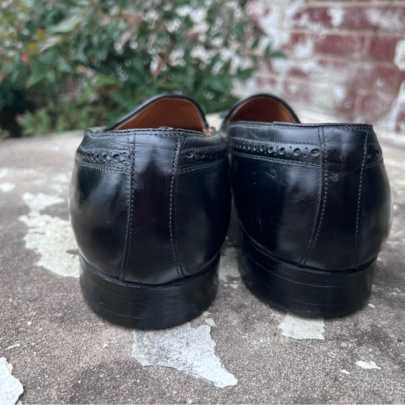 Frank Brothers Slip-On Black Leather Tassel Loafers Mens Sz 10.5 VTG Made In USA main image 14